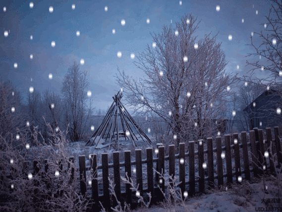 下雪冬天美景寒冬腊月村庄雪景soogifsoogif出品gif动图_动态图_表情