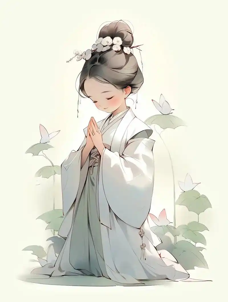 心若沉浮,浅笑安然. #国风古韵 #古风头像 #女生头像 - 抖音