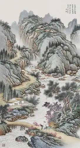 「周金山」|丹青追梦 水墨本色-中国当代书画名家个人云展览|山水画
