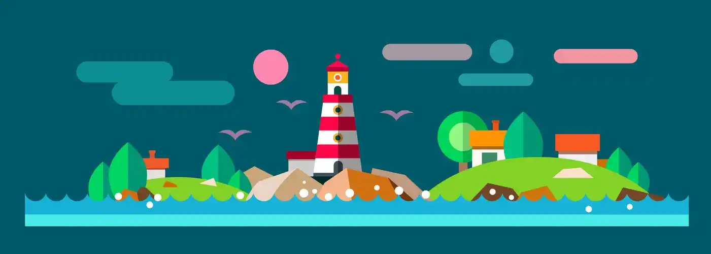 扁平化练习|插画|商业插画|小纯纯儿 - 原创作品 - 站酷 (zcool)