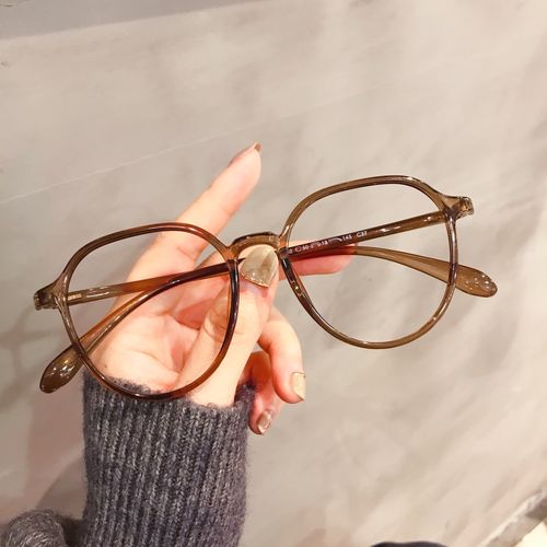 超轻近视眼镜女防蓝光辐射抗疲劳素颜大圆框眼睛架显脸小可配度数