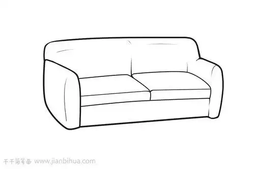 简笔画沙发 简笔画沙发的画法图片