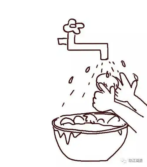 春节置办年货简笔画我帮妈妈洗菜简笔画教程简笔画洗淋浴