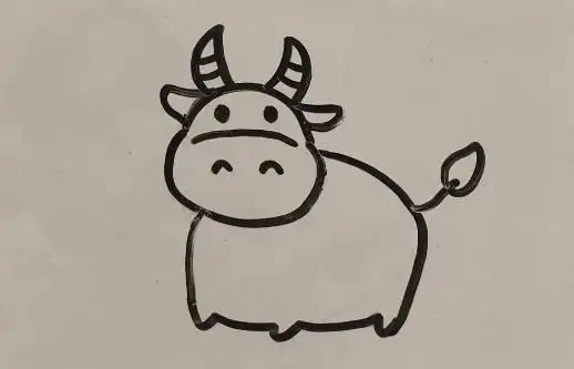 怎样画牛