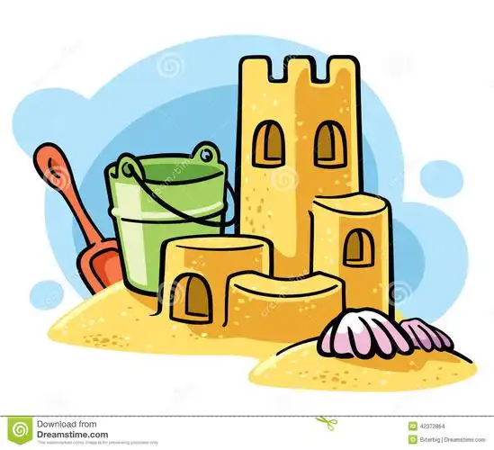 sandcastle clipart