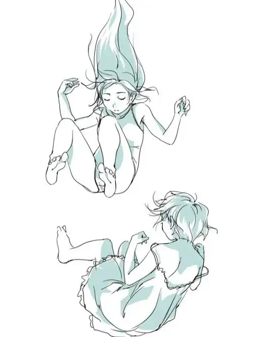 素材人体动态姿势练习