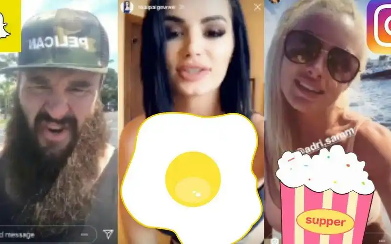 wwe 明星每周社交媒体视频 佩奇, 曼迪罗斯, 布朗斯图曼, 希莫斯