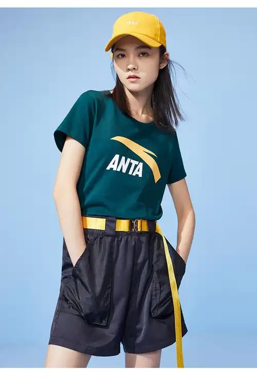 安踏短袖t恤女装2022夏季新款白色打底衫运动休闲棉上衣潮t恤官方旗舰