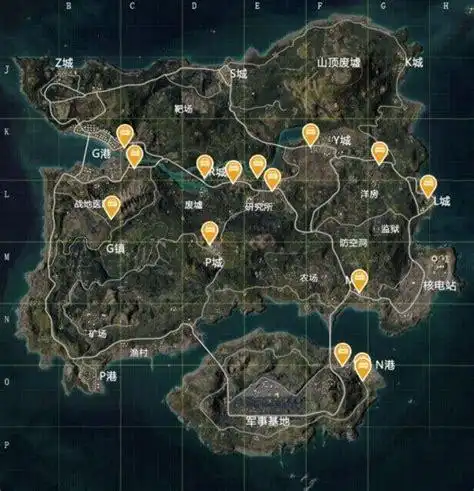 和平精英地图海岛图片