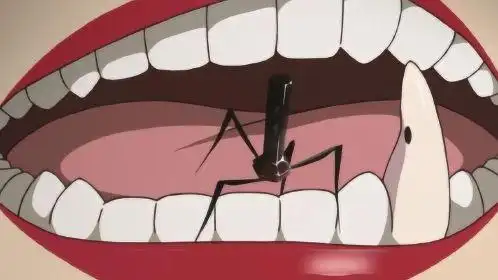 女子和牙齿里的虫子合体,变异成半人半虫的怪物!