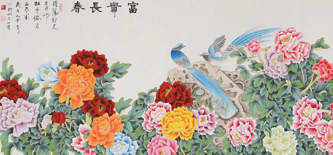客厅适合挂什么画最好,客厅装饰画首选国画花鸟画