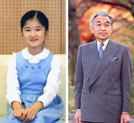 而且许多人都发现,爱子与爷爷明仁天皇长得十分相像.