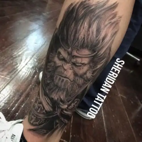 齐天大圣孙悟空纹身--几款霸气的斗战圣佛孙悟空美猴王纹身图案和含义