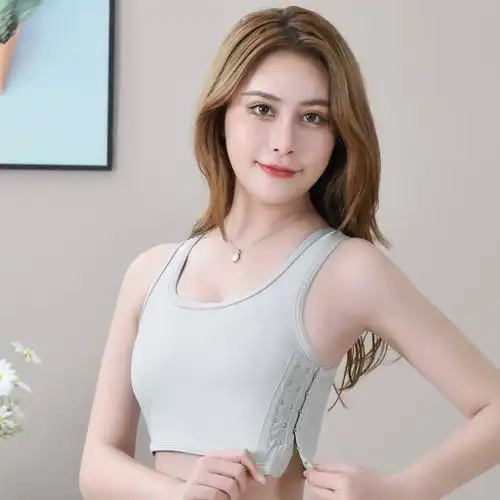 s 防下垂帅t束胸超平学生缩胸绷带内衣女收胸背心大胸显小抹胸裹胸