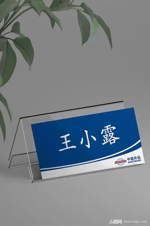 中外运会议桌牌姓名