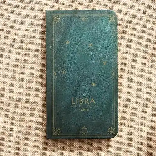 三年二班十二星座硬面精装笔记本复古烫金封面记事本日记本子