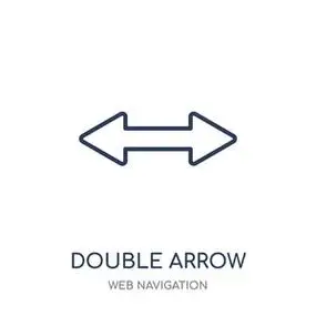 双箭头线性符号设计从网页导航收集.