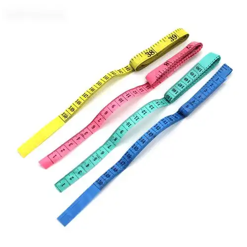 1.1*150cm彩色软尺 1.5米长多功能距离测量尺手工工具diy家用尺子【图