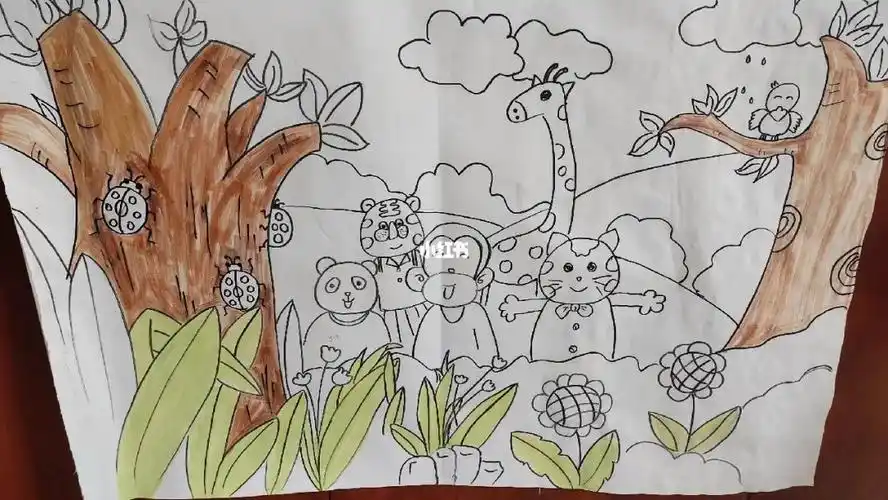 湘美版二年级美术动物聚会