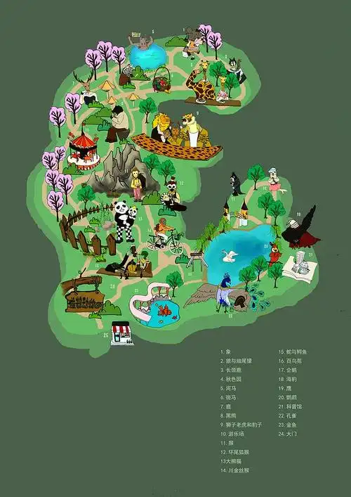 成都动物园地图作业