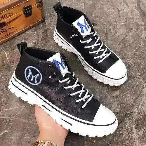 axh帕达索499男鞋真皮高帮板鞋新款ayl时尚男ga0499潮流休闲男鞋