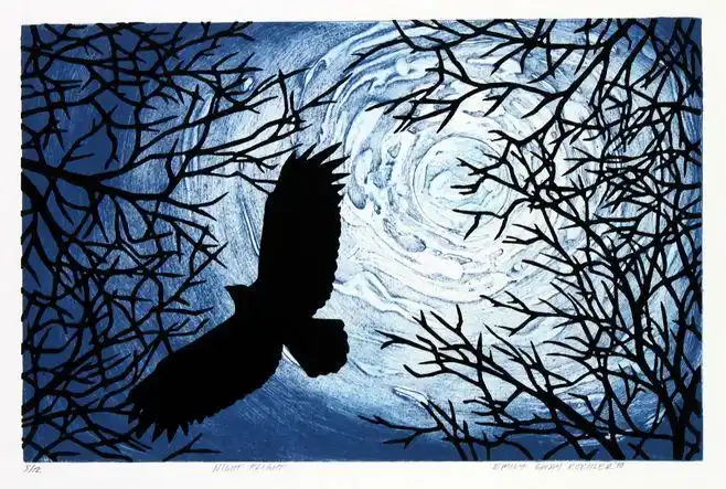 综合版画作品.英文名称为:"collagraph".(1500×1011)