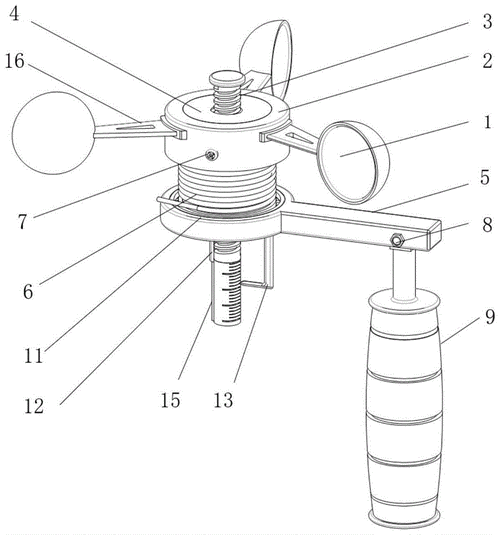 一种机械式风速测量仪