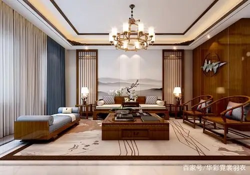 合肥碧湖云溪,200平新中式风格别墅装修,合肥别墅装修哪家好?