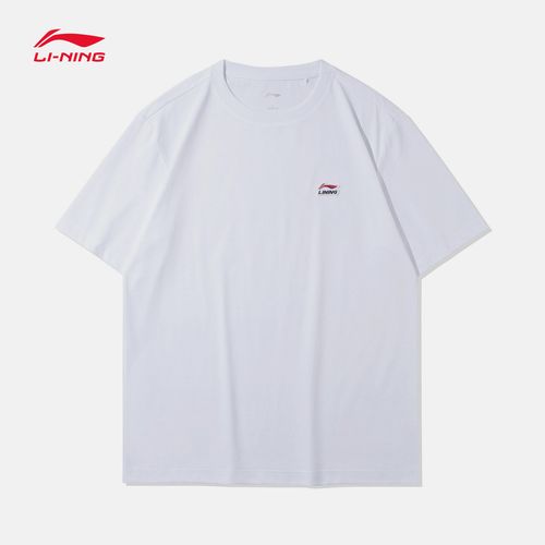 李宁短袖t恤男士2021春季新款运动时尚系列男装圆领运动服ahsr635