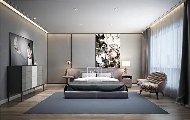 兰州林隐天下-现代轻奢-600平米别墅装修卧室效果图