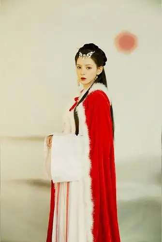 10位后宫娘娘斗篷造型孙俪大气张予曦艳丽赵丽颖白斗篷仙气