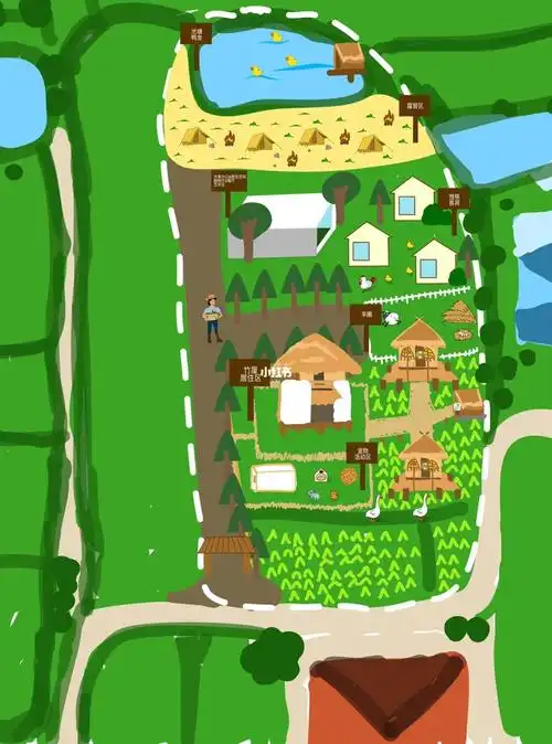 小熊农场手绘规划图