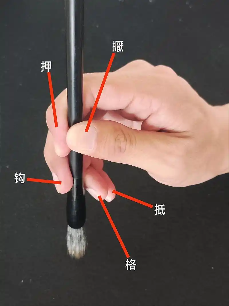 你知道练书法手拿毛笔的标准姿势吗?