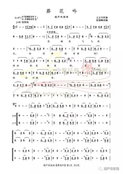 葫芦丝葬花吟太美了听醉了