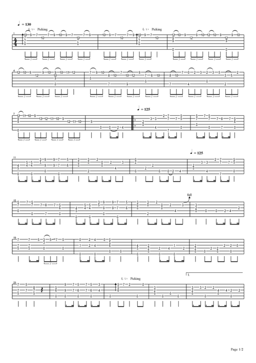 哆啦a梦(小叮当)吉他谱1