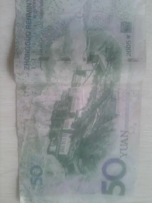 这张50块钱背面有多磨的,我想知道它能否增值?