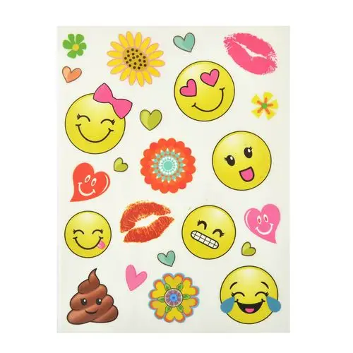 fun play stickers for party emoji rub on transfer stickers