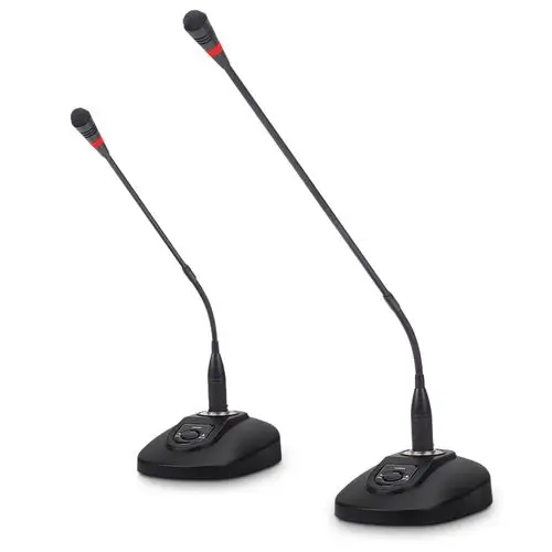 话筒会议有线麦克风鹅颈台式广播电源麦克风