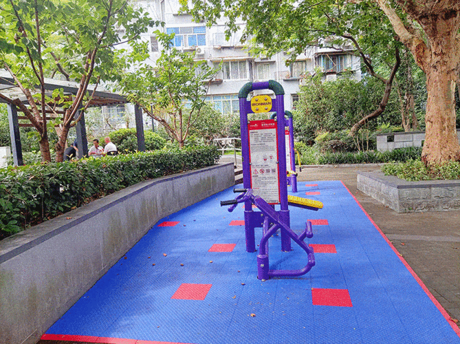 吴淞这个小区闲置绿地变身休闲健身乐园_场地