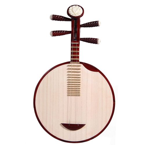 专业剧团演奏弹拨乐器小叶檀木材质月琴京剧月琴