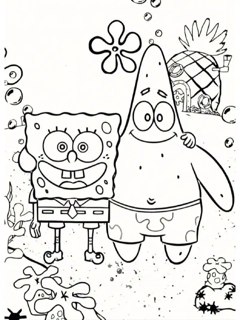 幼儿园简笔画涂色画