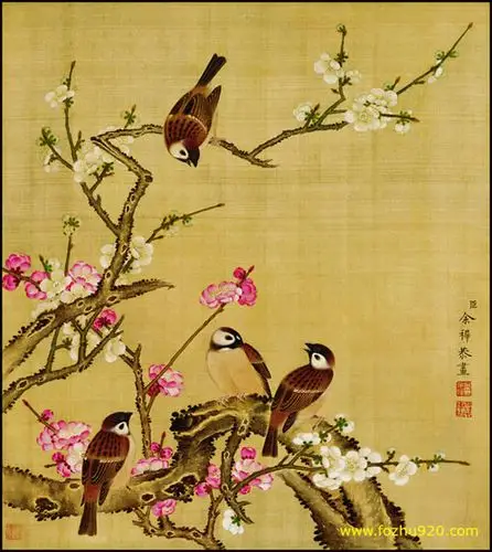 清_郎世宁_花鸟图册_13_像素3248x3642_分辨率250dpi