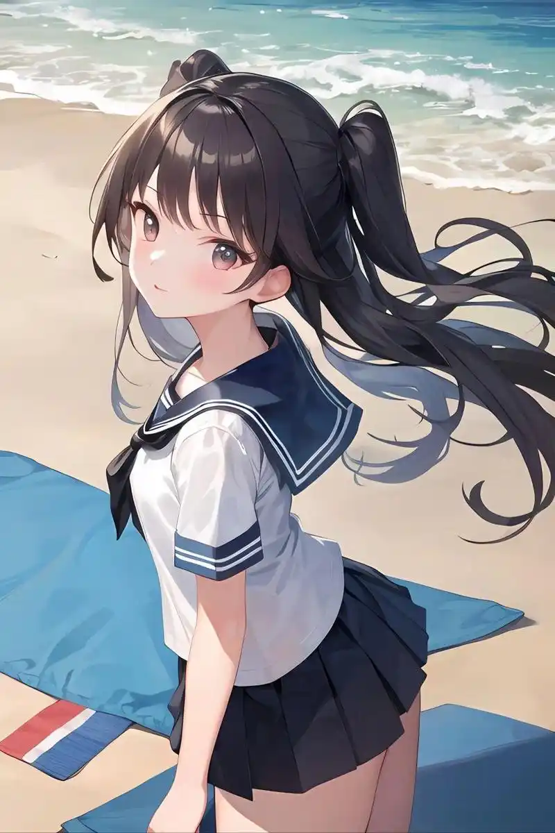 双马尾短裙jjk水手服/ai绘画