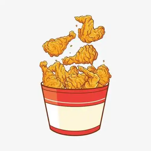 炸鸡简笔画 炸鸡简笔画彩色