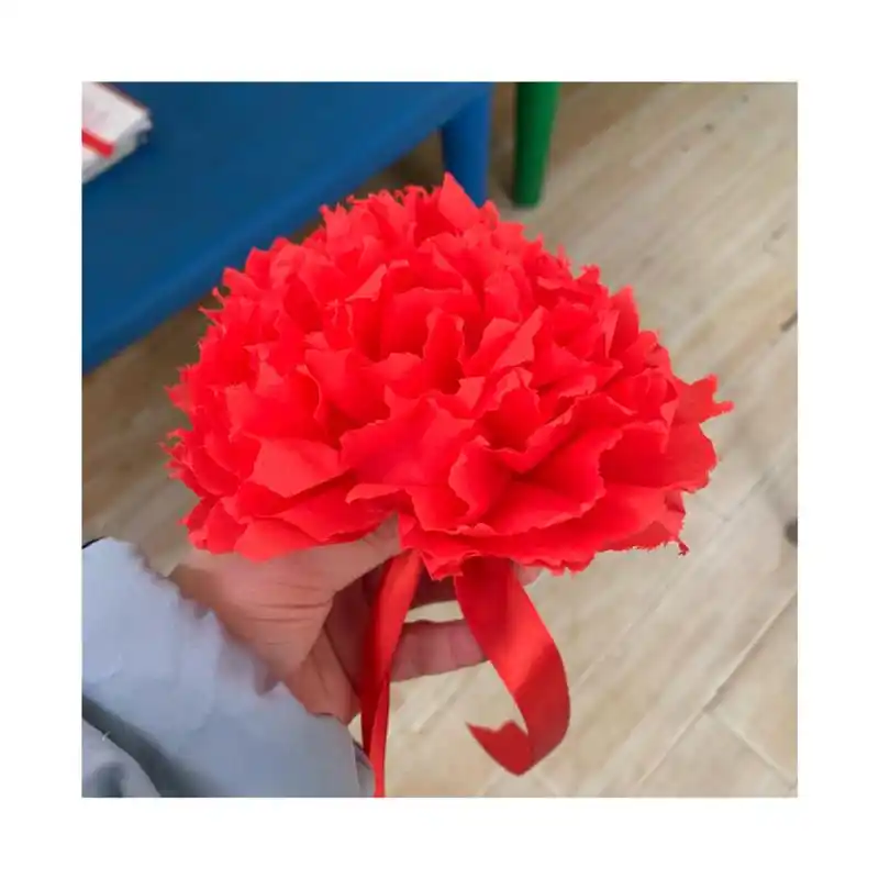 幼儿园手工制作 宝贝们最期待的大红花来了 幼儿园手工制作