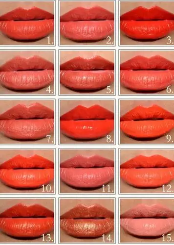 橘色口红 口红品牌颜色推荐 彩妆 makeup lipstick 唇妆 口红试色