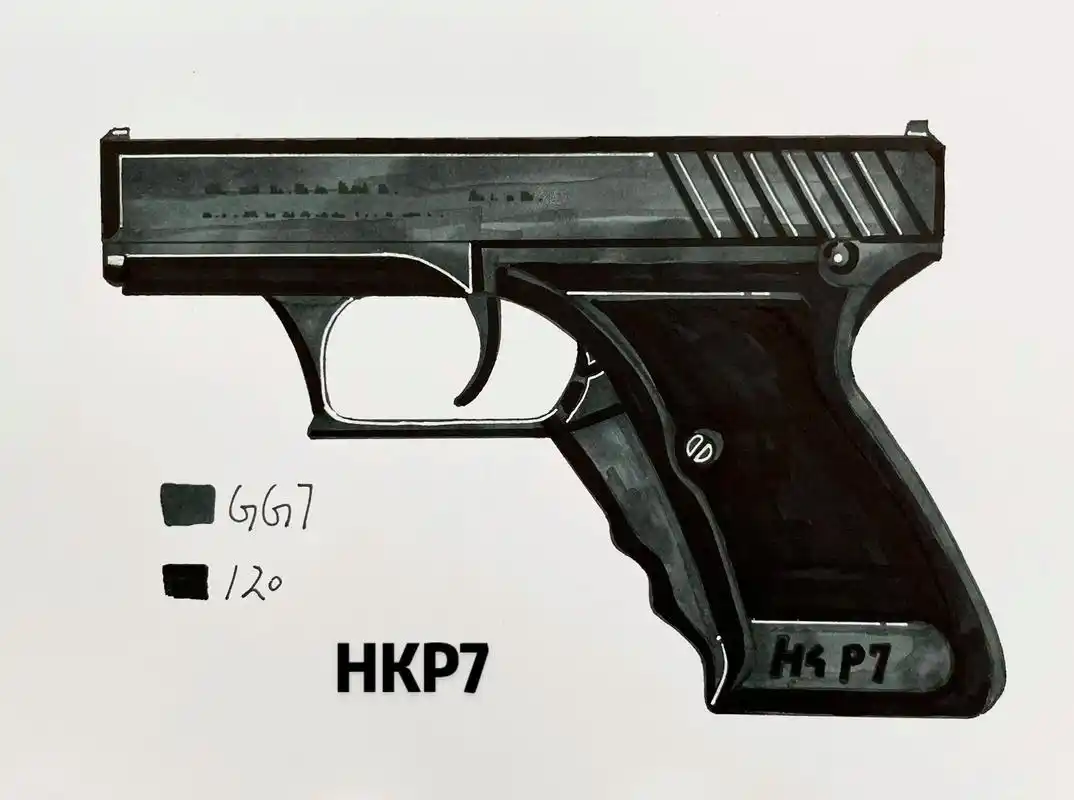 原创 #创作灵感 #画枪简笔画 #简笔画 #图文 - 抖音