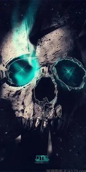 非主流超炫酷骷髅头手机锁屏_不一样的追求