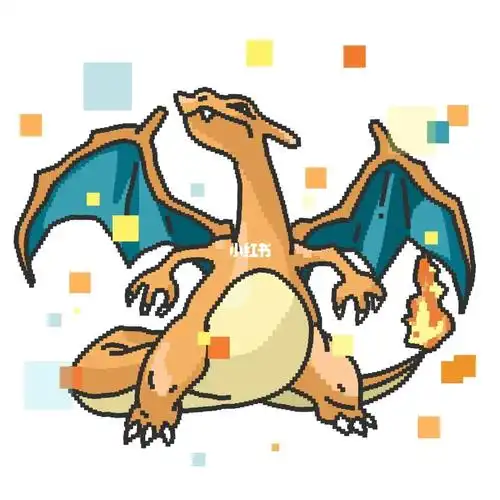 像素画宝可梦系列610079喷火龙