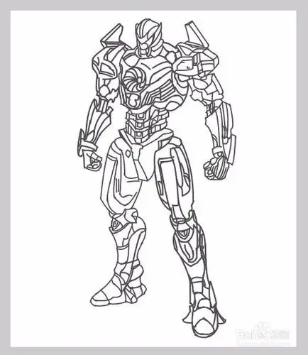 环太平洋简笔画儿童